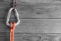 Mountain gear for climbing: Clove Hitch knot