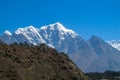 Mountain glacier huge seracs