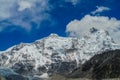 Mountain glacier huge seracs Royalty Free Stock Photo