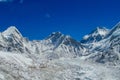 Mountain glacier huge seracs