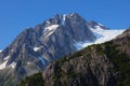 Mountain and Glacier Kenai Fjords National Park Alaska Royalty Free Stock Photo