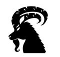 Mountain goat Capricorn animal horoscope art astrology smybol wallpaper Royalty Free Stock Photo