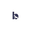 Letter B And Goat Logo Template Design. Royalty Free Stock Photo