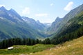 Mountain gorge, valley