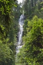 Mountain Green Filled Waterfall