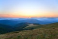 Mountain hazy daybreak