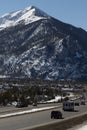 Mountain Highway in Colorado Royalty Free Stock Photo