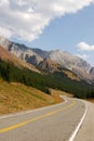Mountain highway in fall Royalty Free Stock Photo