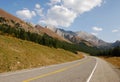 Mountain highway in fall Royalty Free Stock Photo