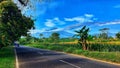 Mountain highway in Pacet Jawatimur Royalty Free Stock Photo