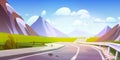 Mountain highway road nature landscape background Royalty Free Stock Photo