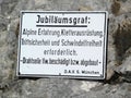 Signpost mountain hiking tour on Jubilaeumsgrat ridge, Bavaria, Germany