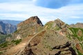 Mountain hiking trail Pico Arieiro, Madeira