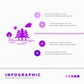 Mountain, hill, landscape, nature, clouds Infographics Template for Website and Presentation. GLyph Purple icon infographic style