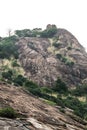 Mountain hill top rocks on temple tamilnadu Royalty Free Stock Photo