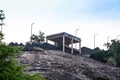 Mountain hill top rocks on temple tamilnadu Royalty Free Stock Photo