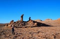 Mountain hills desert panorama Chile san Pedro de Atacama Royalty Free Stock Photo