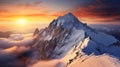 Mountain Hoher Dachstein Sunrise, Generate AI