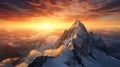 Mountain Hoher Dachstein Sunrise, Generate AI