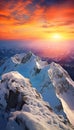 Mountain Hoher Dachstein Sunrise, Generate AI