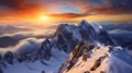 Mountain Hoher Dachstein Sunrise, Generate AI