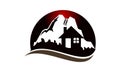 Mountain Hostel Logo Design Template