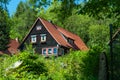 Mountain house in village of Schierke in Germany Royalty Free Stock Photo