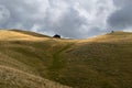 Mountain house on Vlasic mountain during cloudy day