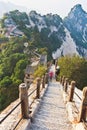 Mountain Hua(Huashan),China Royalty Free Stock Photo