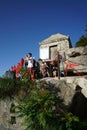 Mountain Huashan and Tourists