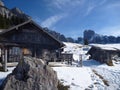 mountain hut in austrian alps