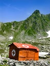 Mountain hut in Carpathians Royalty Free Stock Photo