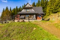 Mountain hut PTTK Polish Tourist and Sightseeing Society named after Kazimierz Sosnowski at Hala Krupowa, in the Zywiec Beskids