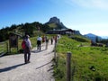 The Mountain Hut Sonnen Alm near the Kampenwand Massive