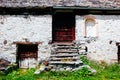 Mountain village huts, Alpe Devero, Italy Royalty Free Stock Photo