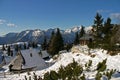 Mountain huts on Velika planina Royalty Free Stock Photo