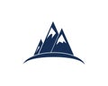 Mountain icon Logo. Royalty Free Stock Photo