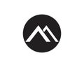 Mountain icon Logo Royalty Free Stock Photo