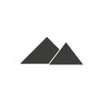 Mountain icon Vector illustration hills symbol, Simple mount illustration. Flat style logo. EPS10 Royalty Free Stock Photo