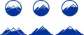Mountain Icons Royalty Free Stock Photo