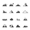 Mountain icons