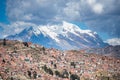 Mountain Illimani Aymara, La paz. Royalty Free Stock Photo