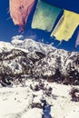 Mountain inspirational landscape, Annapurna range Nepal Royalty Free Stock Photo