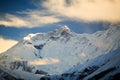 Mountain inspirational landscape, Annapurna range Nepal Royalty Free Stock Photo