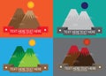 Mountain lable vector