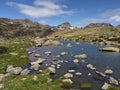 Mountain lake in the Andorran mountains.