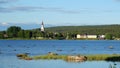 Arjeplog town in summer in Lapland, Sweden