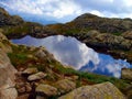 Mountain lake in autumn in the Brenta Dolomites in the area of ? Royalty Free Stock Photo