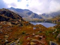 Mountain lake in autumn in the Brenta Dolomites in the area of ? Royalty Free Stock Photo