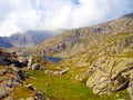 Mountain lake in autumn in the Brenta Dolomites in the area of ? Royalty Free Stock Photo